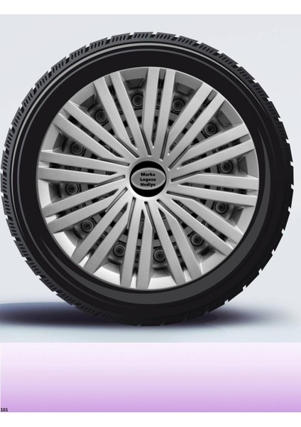 Kia Clarus 14 Inç Jant Kapağı Amblemli Gri [4 Adet Kapak] 125 CVL-ADT5222