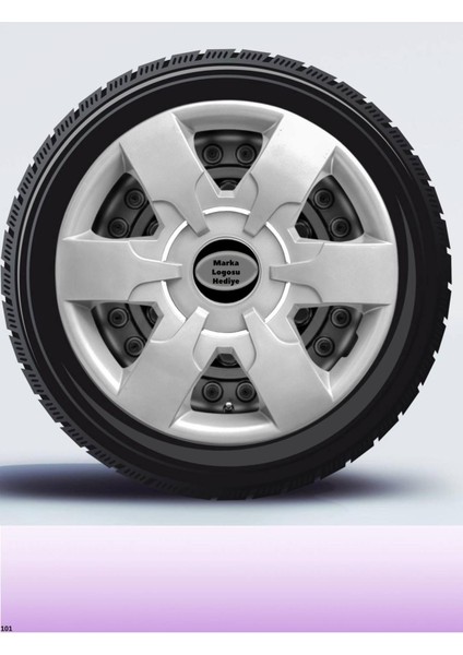Ford Custom 16 Inç Jant Kapağı Amblemli Gri [4 Adet Kapak] 156 CVL-ADT3975
