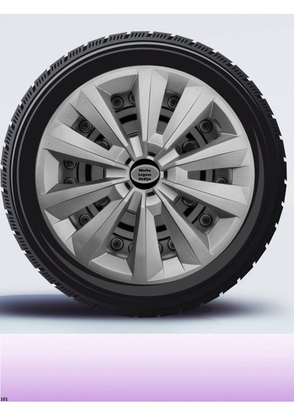 Ford Fiesta Van 15 Inç Jant Kapağı Amblemli Gri [4 Adet Kapak] 128 CVL-ADT6874