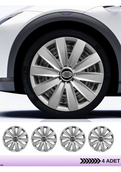 Seat Leon 16 Inç Jant Kapağı Amblemli Gri [4 Adet Kapak] 132 CVL-ADT10466