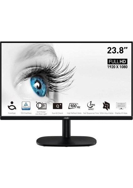Msı 23.8" Va Pro MP245V 1ms 100HZ HDMI Ev Iş Monitörü 1920X1080