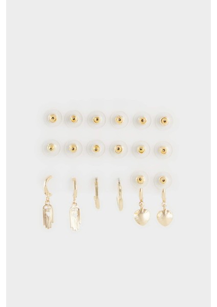 Kadın 9'lu Gold Küpe E8556AXNS