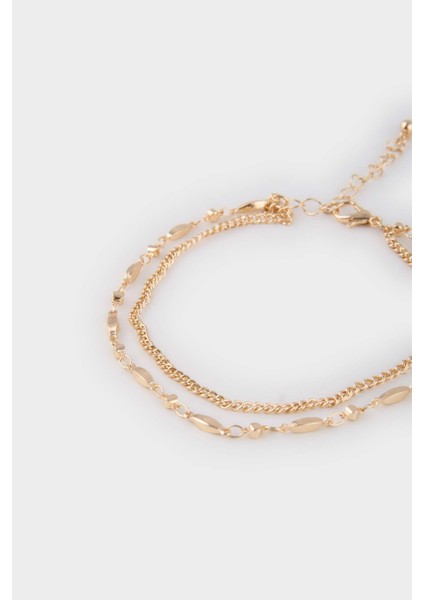 Kadın 2'li Gold Bileklik E8548AXNS
