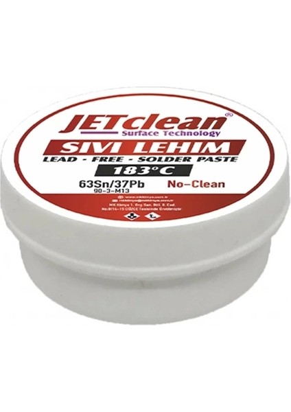 Jetclean 50 gr 183C Krem Lehim