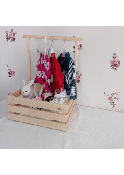 Ahşap Kasa - Bebek Kırk Sepeti - Baby Shower Sepeti fiyatları