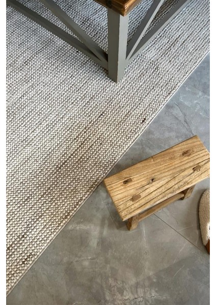 Hala 2202 Bej Bukle Modern Salon Halısı Bukle Halı Yolluk Mutfak Halısı Koridor Halısı