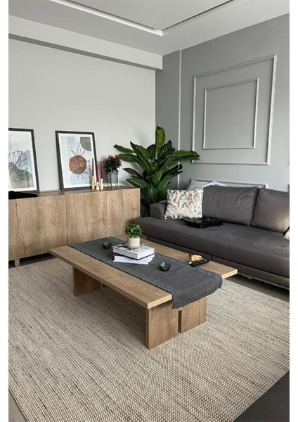 Hala 2202 Bej Bukle Modern Salon Halısı Bukle Halı Yolluk Mutfak Halısı Koridor Halısı