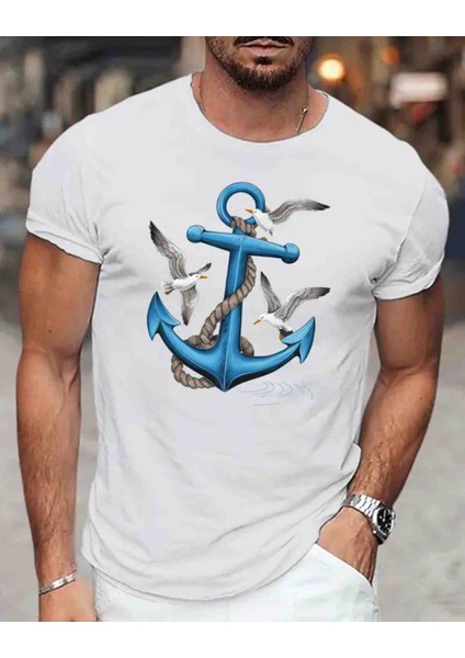 Çapa Özel Tasarım Baskılı Oversize Tshirt