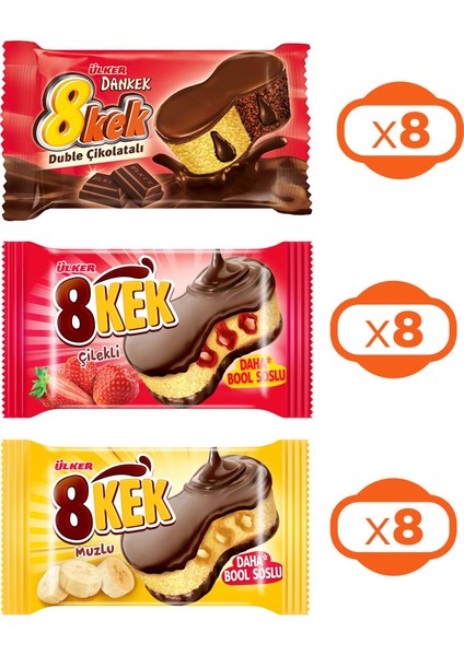 Dankek 8 Kek 55 gr 24 Lü Karma Paket