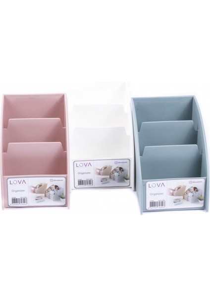 3 Bölmeli Çok Amaçlı Masaüstü Organizer (3 Adet )