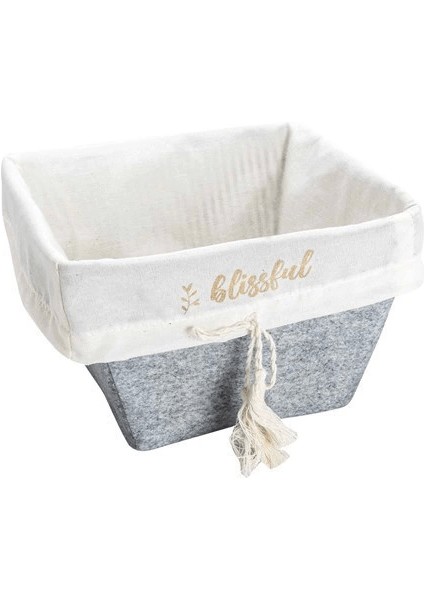 Çok Amaçlı Saklama Organizer Kutu Kare Keçe Sepet (Maxi) - 03426 ( Lisinya )