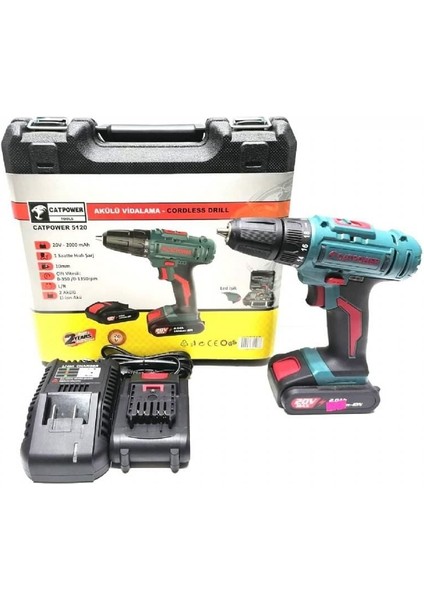 Cat Power 5120 Akülü Vidalama 20 Volt 2,0 Ah