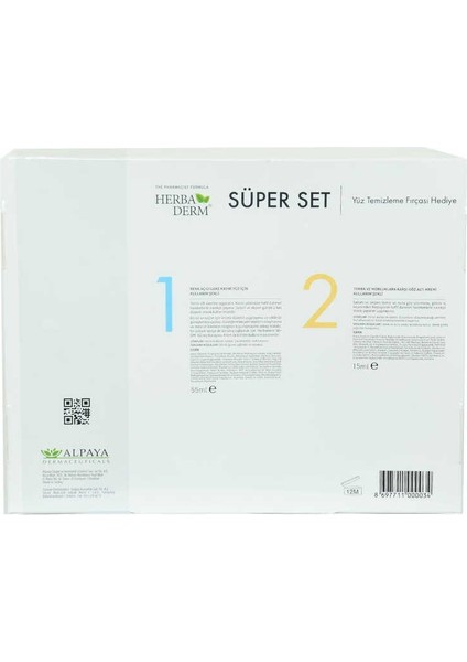 Süper Set Renk Açıcı Leke Kremi 55 Ml+Göz A ltı Kremi 15 ml + Hediye Yüz Temizleme Fırçası