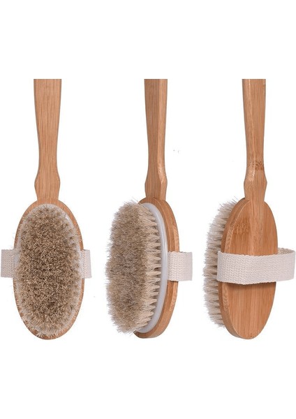 Parlak ve Pürüzsüz Görünüm Sağlayan %100 Doğal At Kılı Selülit Fırçası (Sökülebilir Sap) ( Lisinya ) fiyatları