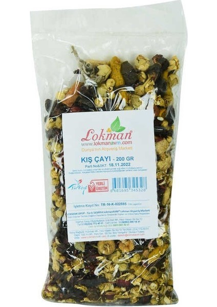 Bitkisel Karışık Osmanlı Çayı Kış Çayı 200 gr Paket