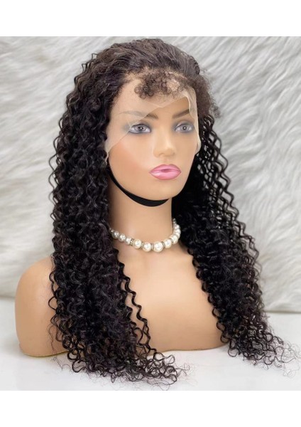 Gerçek Front Lace Tül Peruk - Su Dalgası - Doğal 65-70CM