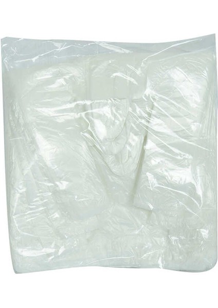 Ekonomik Küçük Boy Atlet Hışır Poşet 38X22 cm İnce Beyaz 250 Adet 1 Paket