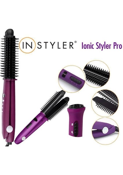 Instyler İyonik Şekillendirici Saç Kıvrımlaştırıcı ve Düzleştirici Tarak