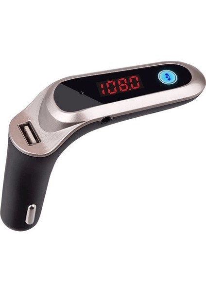 Cars7 Bluetooth Hafıza Kart Girişli 4.0 Araç Kiti Çakmaklık Mp3 Fm Transmitter ( Lisinya )