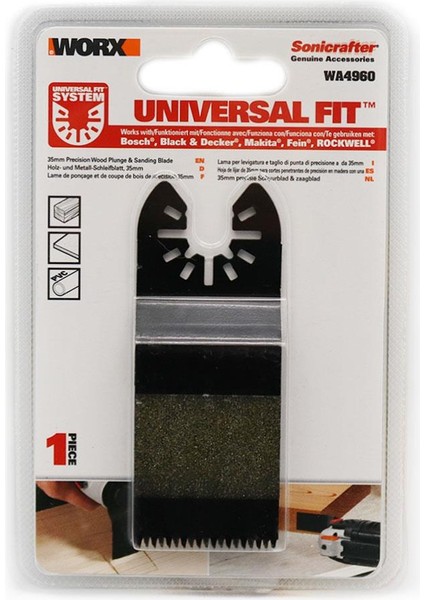 WA4960 Çok Amaçlı Raspalama Makinası Için 35X40MM Ahşap, Pvc Universal Kesme ve Zımparalama Bıçağı