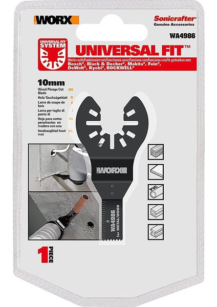 WA4986 Çok Amaçlı Raspalama Makinası Için 10X20MM Metal, Ahşap, Fiberglas, Pvc Universal Hassas Kesme Bıçağı