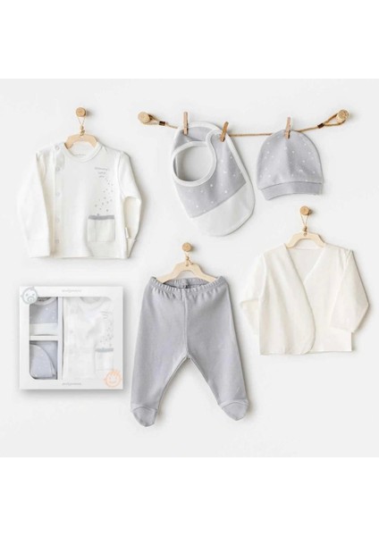 Nessiworld Andywawa AC25700 Mommy's Little Star 5'li Hastane Çıkışı Ekru