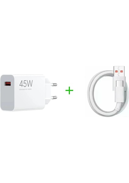 Orijinal Xiaomi Şarj Cihazı Telefon Veya Bilgisayar Için - 45WATT