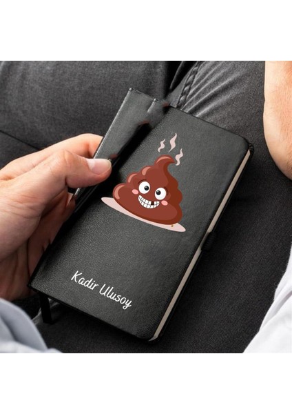 Poo Tasarımlı Kişiye Özel Deri Defter ve Bardak Seti fiyatları