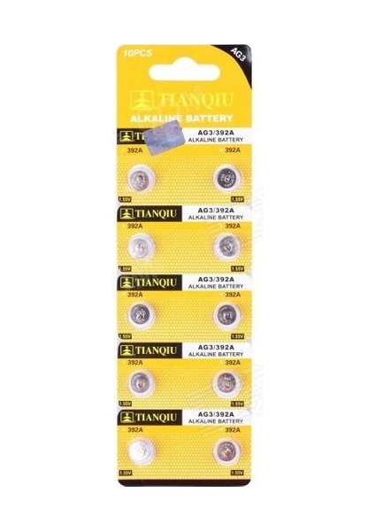 Ag3 LR41/ 392 Alkalin 10'lu Düğme Pil