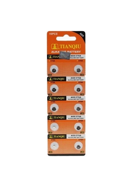 Ag0 LR69/ LR521/ 379 Alkalin 10'lu Düğme Pil