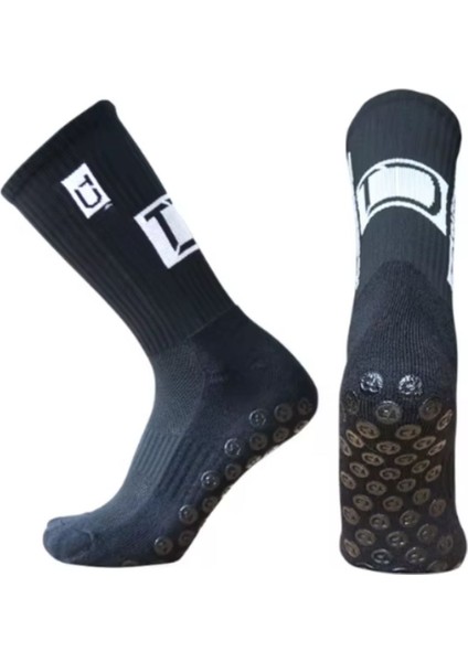 Unisex Koyu Gri Anti Slip Socks Kaymaz Silikon Havlu Taban Maç Pro Sporcu Çorabı modelleri