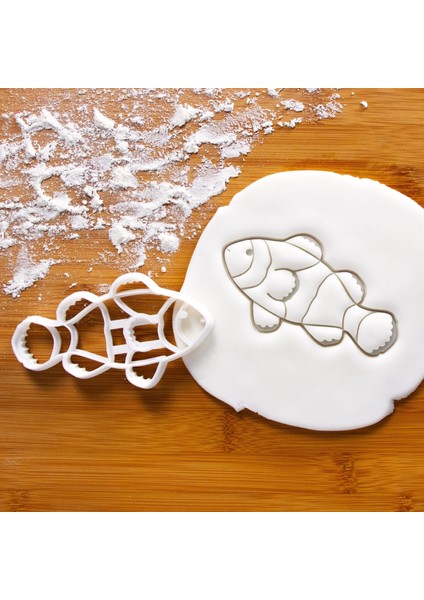 Clow Fish Sevimli Balık Kurabiye Kalıbı ve Şeker Hamuru Kalıbı