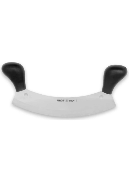 71120 Profi Kıyma, Pizza Satır, Zırh Bıçağı 26 cm - Siyah Çift Saplı
