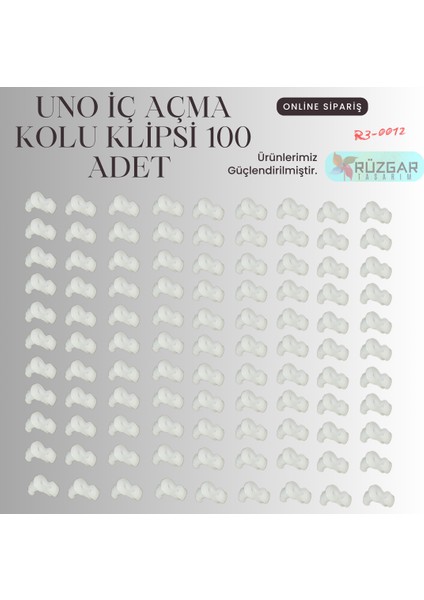 Uno Kapı Iç Açma Klipsi Seti- 100 Adet