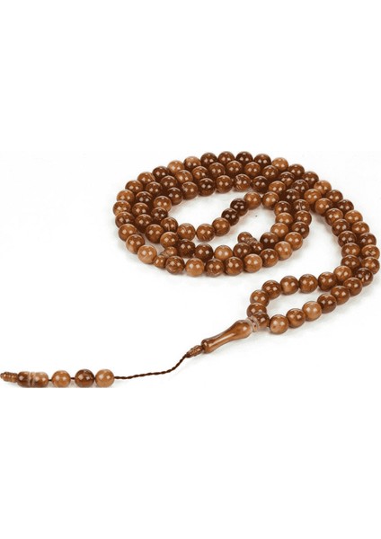 Kuka Tesbih Küre Kesim 99LU 10 mm Orjinal Kuka Ağacı Antibakteriyel Namaz Tesbih