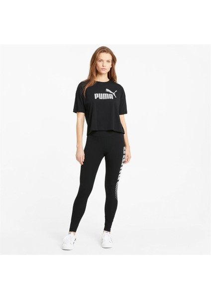 Ess Cropped No:1 Logo Tee Siyah Kadın Spor Tişört - 684972 01 fiyatları