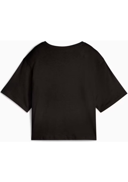 Ess Cropped No:1 Logo Tee Siyah Kadın Spor Tişört - 684972 01 indirimleri