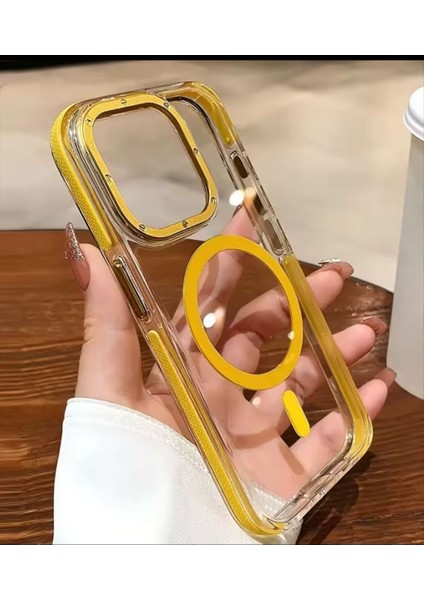 iPhone 11 Uyumlu Parlak Magsafe Özellikli Premium Kalite Ekstra Kenar Koruma Sağlayan Silikon Kılıf