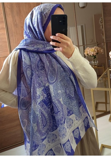 Etnik Etro Desen Pamuk Soft Şal