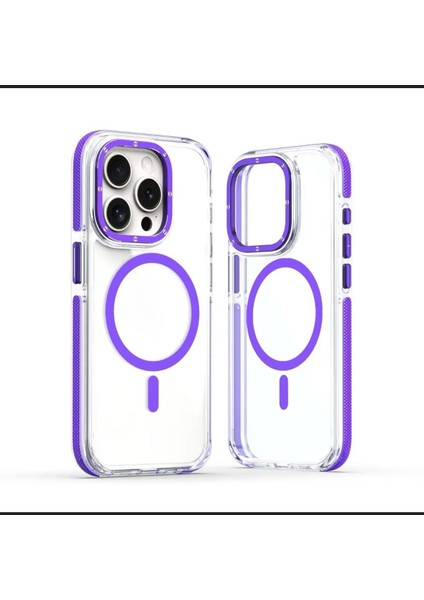 iPhone 14 Pro Max Parlak Magsafe Özellikli Premium Kalite Ekstra Kenar Koruma Sağlayan Silikon Kılıf