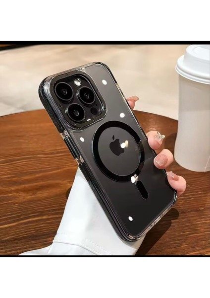 iPhone 16 Pro Parlak Magsafe Özellikli Premium Kalite Ekstra Kenar Koruma Sağlayan Silikon Kılıf