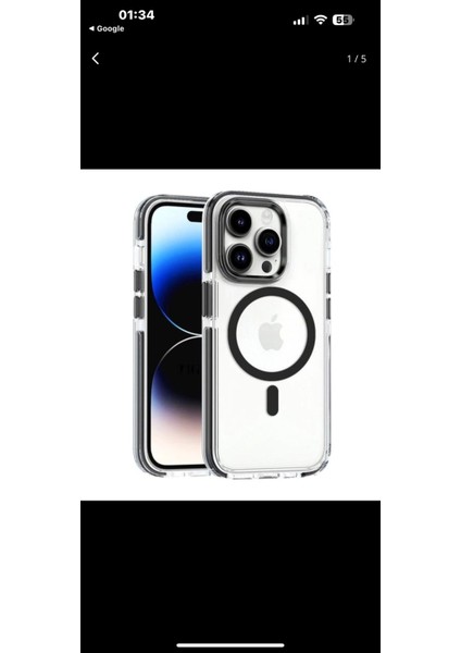 iPhone 16 Pro Parlak Magsafe Özellikli Premium Kalite Ekstra Kenar Koruma Sağlayan Silikon Kılıf