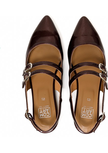 Kadın Sandalet 3L5658CO Comart 5658CO Vernıce Burgundy fırsatları