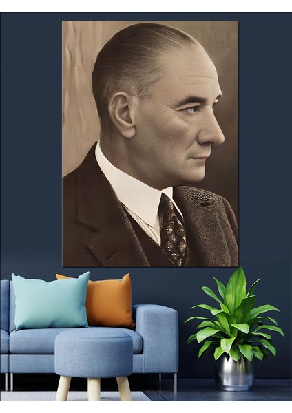 Mustafa Kemal Atatürk Dekoratif Kanvas - Mdf Ahşap Tablo fiyatları