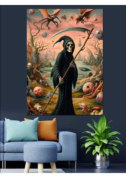 Ölüm Meleği Dekoratif Kanvas - Mdf Ahşap Tablo modelleri
