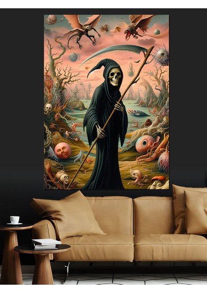 Ölüm Meleği Dekoratif Kanvas - Mdf Ahşap Tablo fırsatları