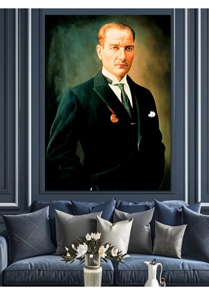 Mustafa Kemal Atatürk Dekoratif Kanvas - Mdf Ahşap Tablo modelleri