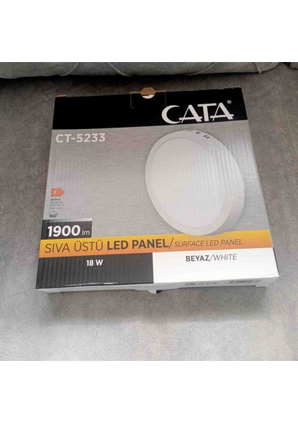 18 Watt Sıva Üstü Panel