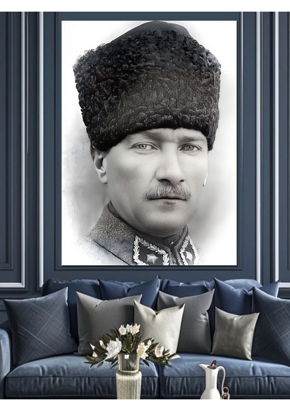 Mustafa Kemal Atatürk Dekoratif Kanvas - Mdf Ahşap Tablo modelleri