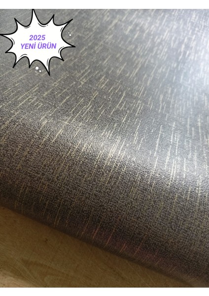 Antrasit Gold (53 cm x 10 Metre) Silinebilir Kabartmalı Sade Duvar Kağıdı 5 M²